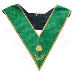Masonic Officer's collar – Rite de Cerneau – Almoner – Machine embroidery