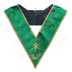 Masonic Officer's collar – Rite de Cerneau – Master of Ceremonies – Machine embroidery