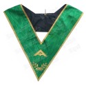 Masonic Officer's collar – Rite of Cerneau – Senior Warden – Machine embroidery