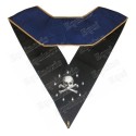 Masonic Officer's collar – Operative Rite of Solomon – Senior Warden – Mourning back – Machine embroidery