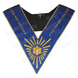 Masonic Officer's collar – Operative Rite of Solomon – Worshipful Master – Hand-embroidered