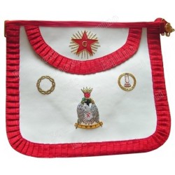 Leather Masonic apron – French Chapter – 4th Order