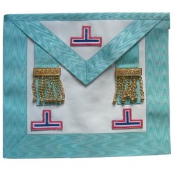 Fake-leather Masonic apron – French Craft – Worshipful Master