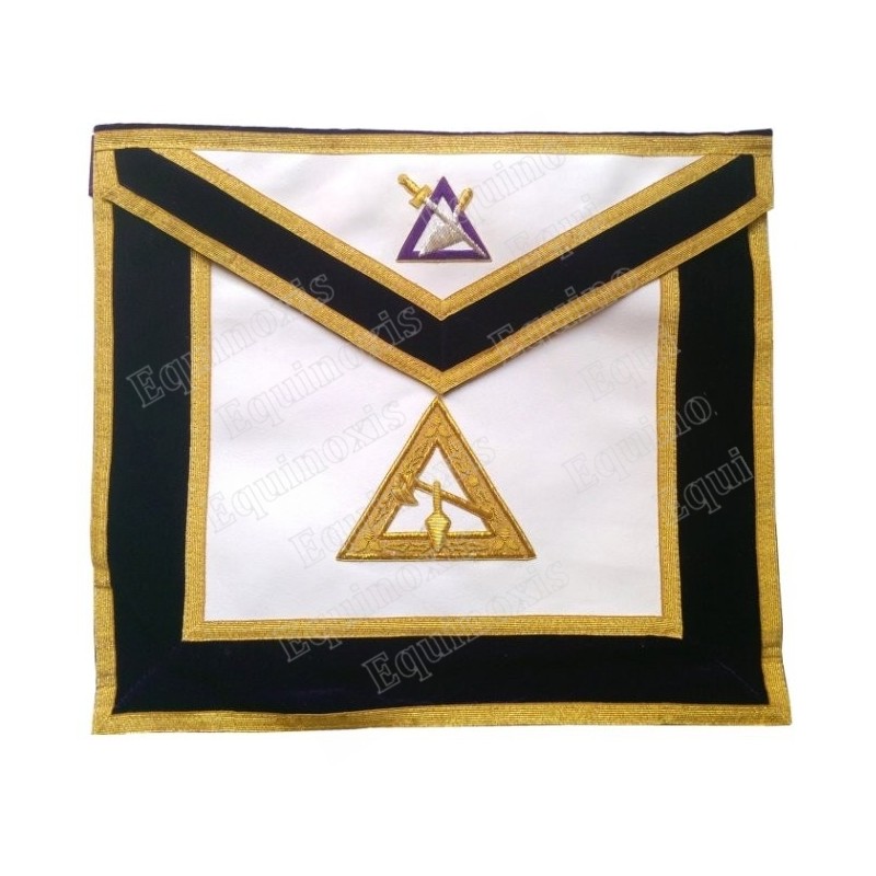 Masonic Officer's apron – GCCAF – Cryptic Council's Officer – Conductor of Council – Hand-embroidered