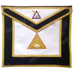 Masonic Officer's apron – GCCAF – Cryptic Council's Officer – Illustrious Master – Hand-embroidered