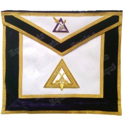 Masonic Officer's apron – GCCAF – Cryptic Council's Officer – Sentinel – Hand-embroidered