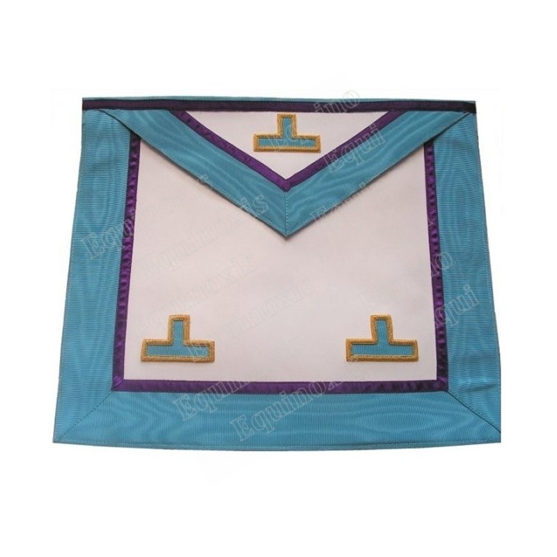 Fake-leather Masonic apron – Memphis-Misraim – Worshipful Master – 3 taus
