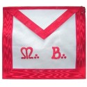 Leather Masonic apron – AASR – Master Mason – MB