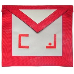 Leather Masonic apron – AASR – Master Mason – Masonic letters