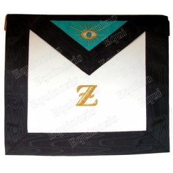 Leather Masonic apron – 4th degree – AASR – 30 cm x 35 cm