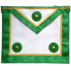 Leather Masonic apron – Rite of Cerneau – Master Mason – 33 cm x 39 cm
