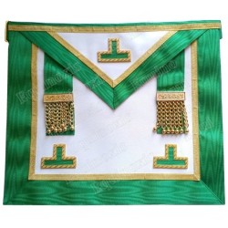Fake-leather Masonic apron – Rite of Cerneau – Worshipful Master