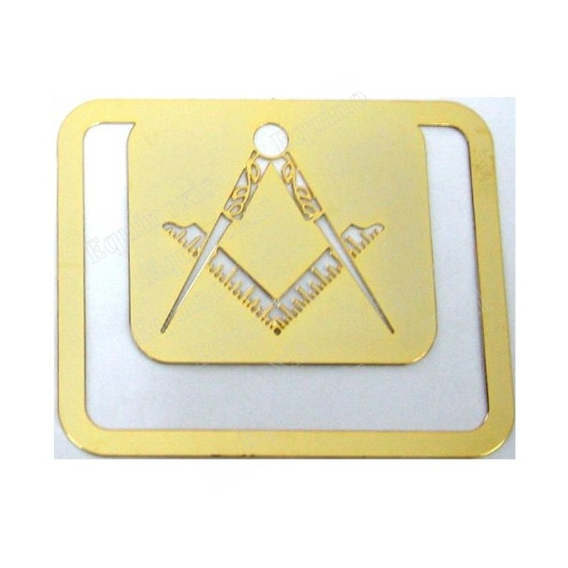 Masonic bookmark – Square-and-compass