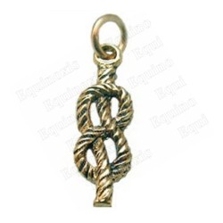 Masonic pendant – Love knot – Gold