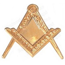 Masonic lapel pin – Square-and-compass – Apprentice