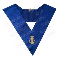 Masonic Officer's collar – Rite York – Organiste – Machine-embroidered