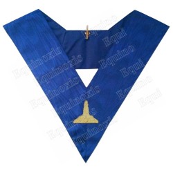 Masonic Officer's collar – Rite York – Premier Surveillant – Machine-embroidered