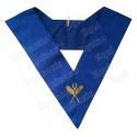 Masonic Officer's collar – Rite York – Secrétaire – Machine-embroidered