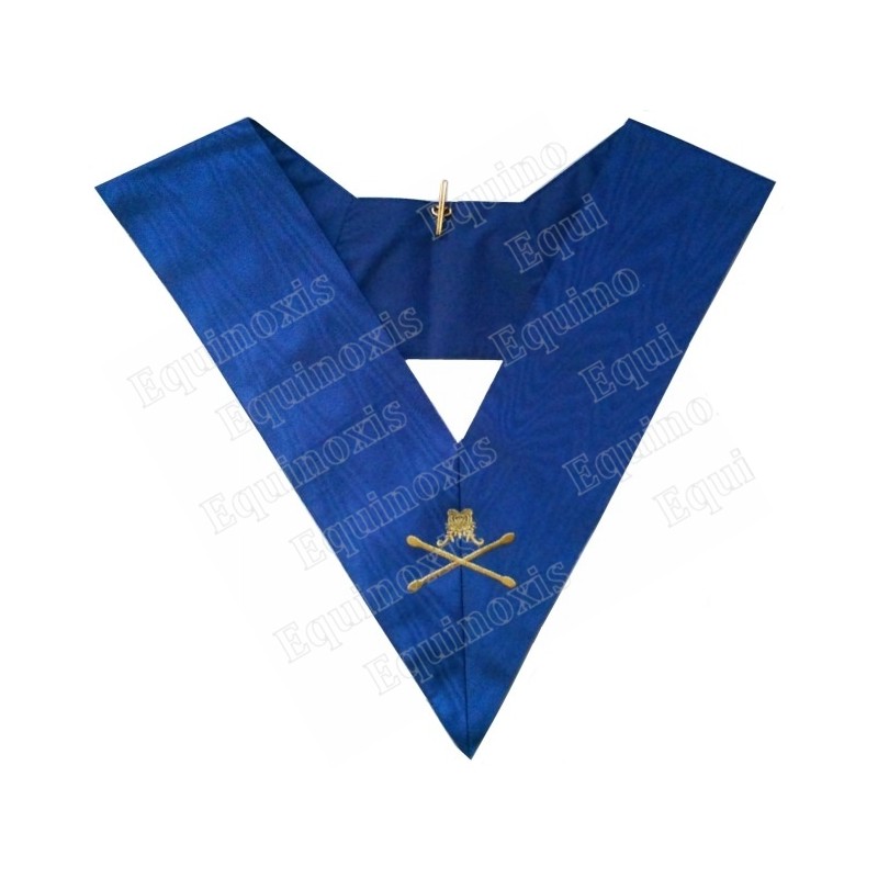 Masonic Officer's collar – Rite York – Maréchal – Machine-embroidered
