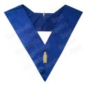 Masonic Officer's collar – Rite York – Deuxième Surveillant – Machine-embroidered
