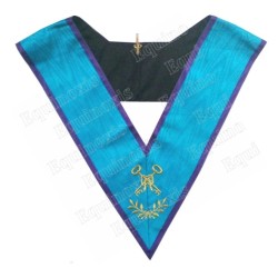 Masonic Officer's collar – Memphis-Misraim – Treasurer – Machine embroidery