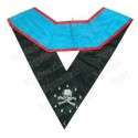 Masonic Officer's collar – AASR – Tyler – GLNF – Machine embroidery