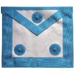 Vinyl Masonic apron – Groussier French Rite – Master Mason – 3 cocardes