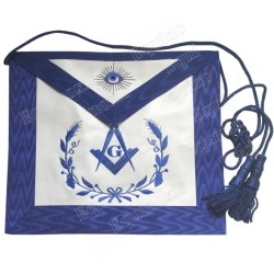 Leather Masonic apron – York Rite – Master – Equerre et Compas + G