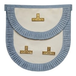 Leather Masonic apron – Stricte Observance Templière – Maître de Loge