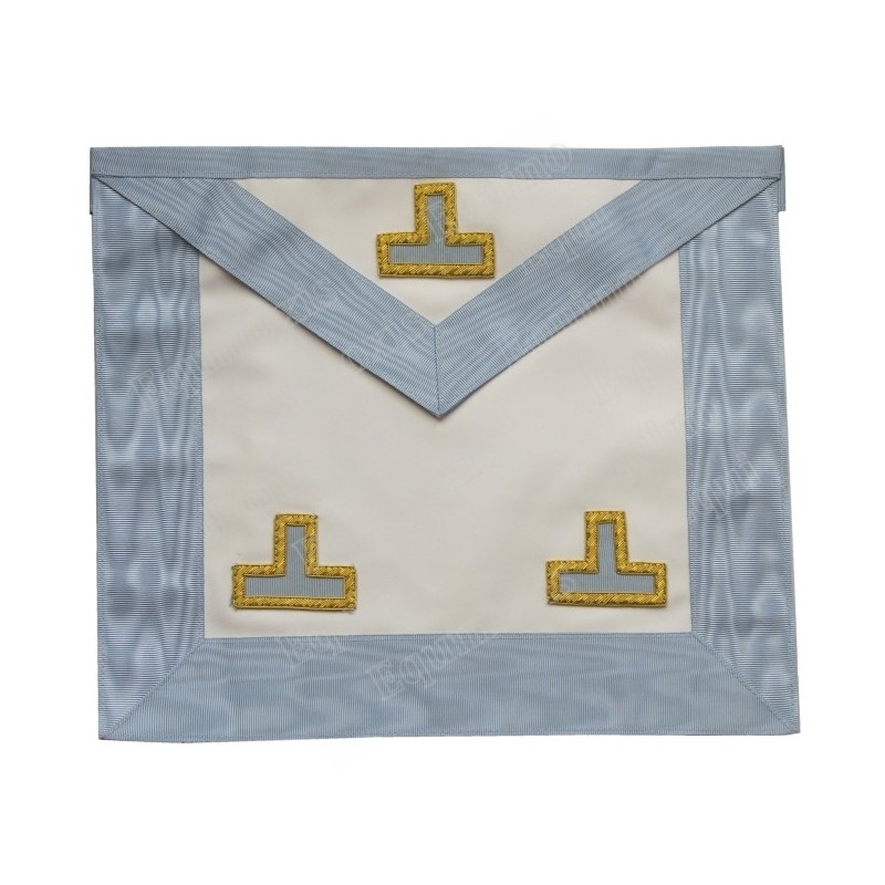 Leather Masonic apron – RSR – Worshipful Master – 3 taus