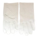 White short Masonic gloves – Pure cotton – Size L