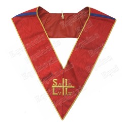 Martinist collar – Free Unknown Superior Initiator (SILI) – Red – Russian lineage – Hand embroidery