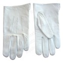 Masonic leather gloves – White – Size S