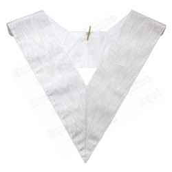 Masonic collar – White – White back
