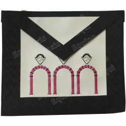Fake-leather apron – Scottish Rite (AASR) – 10ème degré – Machine embroidery