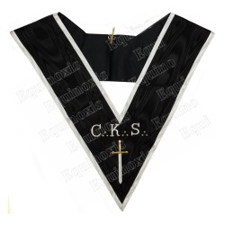 Masonic Officer's collar – ASSR – 30th degree – CKS – Grand Guard of the Camps – Machine-embroidered