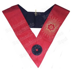Masonic Officer's collar – Grand French Chapter – Most Wise – Machine embroidery