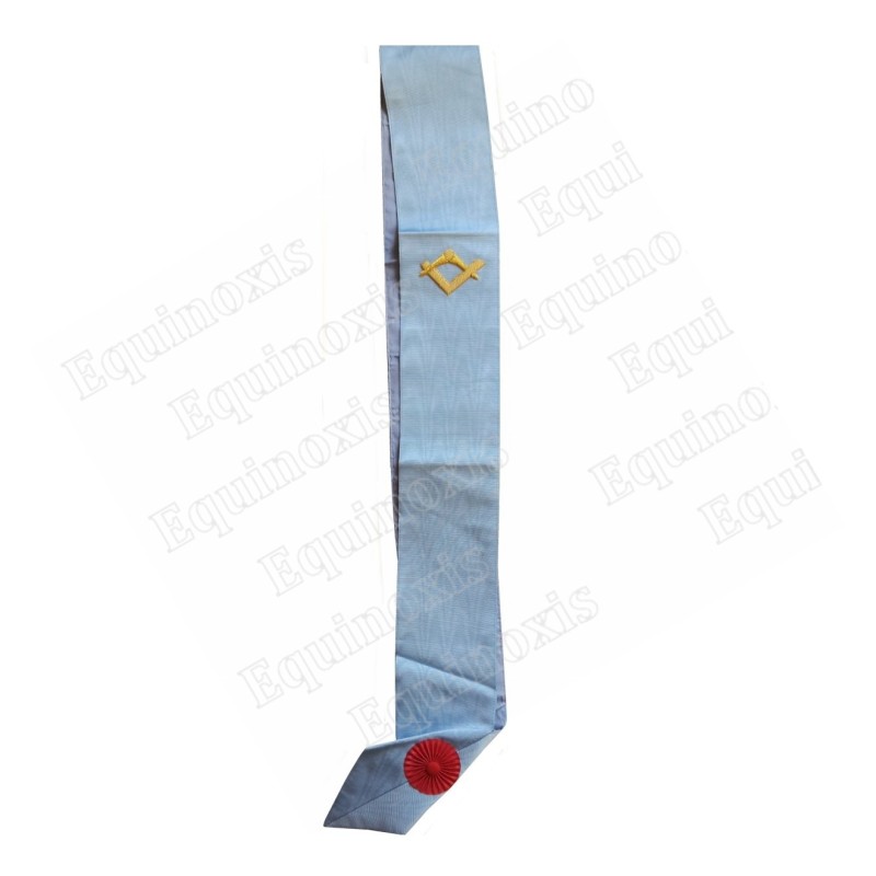 Masonic sash – Rite Français Traditionnel – Master Mason – Equerre-et-compas - Dos bleu
