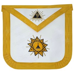 Leather Masonic apron – French Chapter – 5th Order – 9th degree