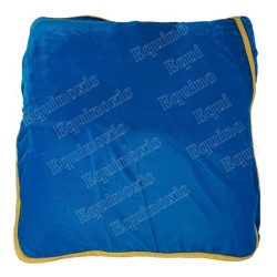 Masonic cushion – French Rite – Blue cover with gold braid