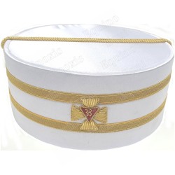 Masonic hard hat – Scottish Rite (AASR) – 33rd degree – SCPLF – Hand embroidery – Size 54