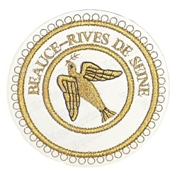 Badge / Macaron GLNF – Grande tenue provinciale – Passé Grand Expert – Beauce - Rives de Seine – Brodé machine