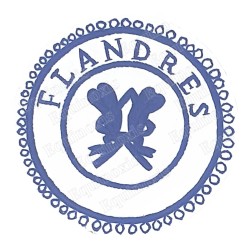 Badge GLNF – Petite tenue provinciale – Grand Secretary – Flandres – Hand embroidery
