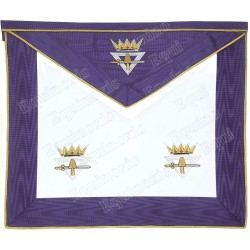 Fake-leather Masonic apron – Ordre des Maîtres Royaux Choisis (OMRC) – TFIM